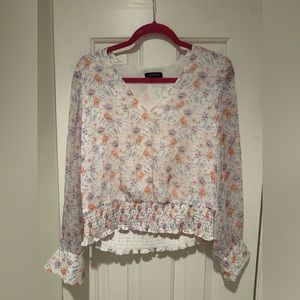 1.State Floral Long Sleeve Top